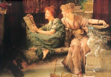 Comparaisons romantique Sir Lawrence Alma Tadema Peinture à l'huile